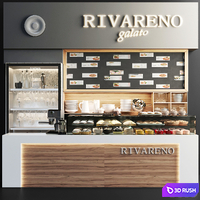 Design project of a cafe with desserts, sweets and dishes 34