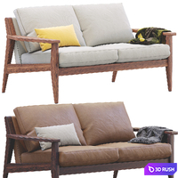 West Elm Wood Sofa
