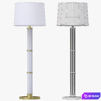 Ralph Lauren ALLEN FLOOR LAMP IN NATURAL BRASS