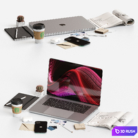 Decorative set on the desktop