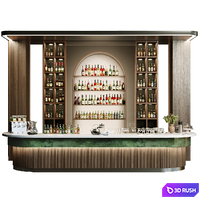 Design of a restaurant with a bar and wine. Alcohol, restaurant 22
