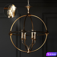 Casa Florentina Lando Orb 4-Light Chandelier