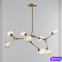 Catalyst Aged Brass 8 Light LED Chandelier by Modern Forms