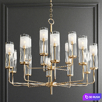Lessman 15 Light Shaded Tiered Chandelier