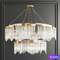 Modern glass chandelier