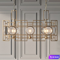 Vance 8 Light Linear Chandelier