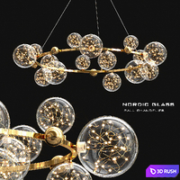 Nordic glass ball chandelier