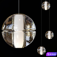 Series 14 Random Round Multi Light Pendant 1,3,5 lamps