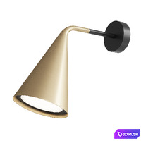 GORDON Wall Lamp Conical Diffuser in Chrome by Corrado Dotti