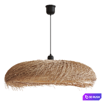 Natural fiber chandelier Samai La Redoute