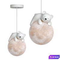 LED pendant lights in the shape of a bear