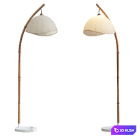 Bamboo floor lamp