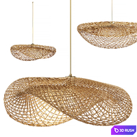 Wavy pendant lamp