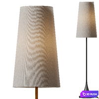 Seguin Brushed Black Metal Floor Lamp