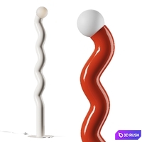 Westwing Collection Vloerlamp Memphis Floor Lamp