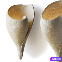 Handmade Monumental Shell Wall Light