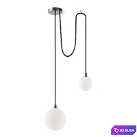 Drape Composition 1 Pendant light by SkLO