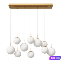 Linear chandelier Casen