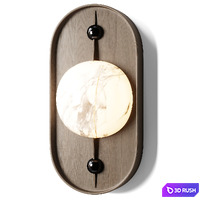 Wood wall lamp