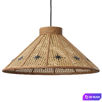 Rattan Ceiling Lamp Roseandgrey