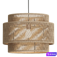 Westwing Collection Cecilia van jute Hanglamp
