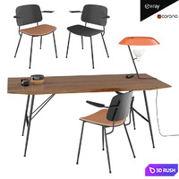 Set Soborg armchair table