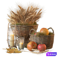 Decorative set with baskets 1