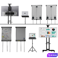 Office presentation set 1// Macbook air 2022 / OLED65CXRLA LG CX 65 4K Smart OLED/Marker board magnetic partition flipchart