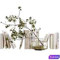 Decorative set with books