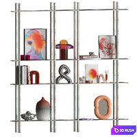 MOON Shelving System with vibrant Decor