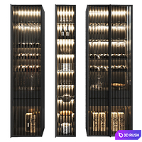 Set of Display Cases of Different Widths 3