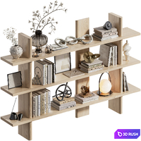 Bookcase with decorative set
