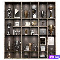 Shelf with awards