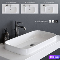 GALASSIA MEG11 Washbasin art. 5453 art. 5452 art. 5417
