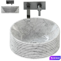 Antonio Lupi Introverso 45 Washbasin / Bikappa BK200 Sink Mixer.