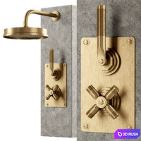 Landmark industrial urban shower by Samuel Heath / Shower faucet