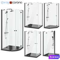Shower enclosures Radaway | Torrenta black