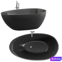 Eclipse Small bathtub in Cristalplant - Antonio Lupi