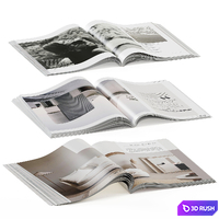 Magazines opened