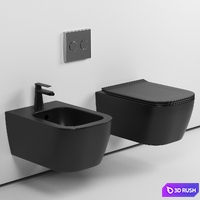 Hänge Bidet Harmo Schwarz Matt