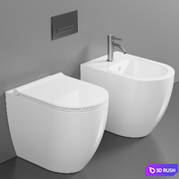 WC Form BTW Square Traslato by Alice Ceramica