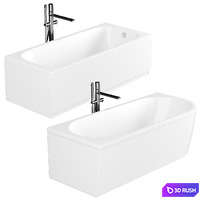 Acrylic bathtub Cezares Plane Solo Mini 160x70
