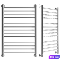Water heated towel rail EWRIKA Safo B 80x50, chrome