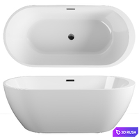 Acrylic bathtub Black&White Swan SB105 170x80