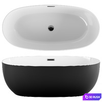 Acrylic bathtub Vincea VBT-405-1700MB black