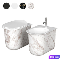 Floor standing toilet and bidet Artceram Chic
