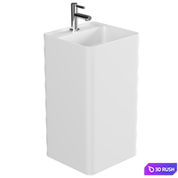 NS Bath NSF4242 floor-standing washbasin, cast marble