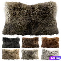 Fur pillow set 3