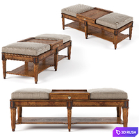 Sherrill Occasional Living Room Ottoman Cocktail Table
