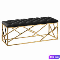 Bench Serene Furnishing Gold Top Loft Concept